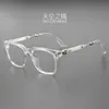 Gafas de Prescripción con Montura Negra y Diseño Tallado, Montura Grande, Efecto Adelgazante, Bloqueo de Luz Azul, Lentes Sin Graduación, Montura de Gafas Artística de Gama Alta para Viajero