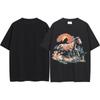 Camiseta unisex holgada informal de manga corta con estampado de logotipo retro de RHUDE para primavera y verano de 2024