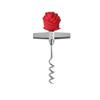 Abridor de botellas de vino con forma de rosa de PVC para San Valentín, venta al por mayor de fábrica, cuchillo giratorio con forma de caballito de mar, regalo