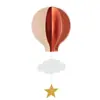 Suministros de decoración para fiesta de cumpleaños adornos colgantes tridimensionales colgante de amor globo aerostático nube colgante para jardín de infantes al por mayor