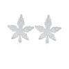 Agita el sonido mano rápida plata esterlina S925 sentido de alta gama nicho diseño de temperamento de flor aretes de lujo ligero aretes de hoja de arce para mujer venta al por mayor