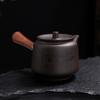 Tetera de madera con mango lateral de arena morada, tetera grabada, juego de té de gran capacidad para el hogar, tetera con filtro de agujero de bola, tetera personalizada