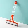 Rascador de Vidrio con Rociador de Agua Integrado de Silicona para Uso Doméstico, Limpiacristales Tres en Uno con Herramienta de Limpieza de Vidrio con Rociador de Agua Incorporada