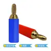 [Salida de Fábrica] Clavija Banana de 2.5 mm Clavija Banana de Cobre Puro Clavija Banana de Cuatro Hojas Chapada en Oro Soldable