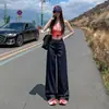 Pantalones Vaqueros Tencel de 3 Colores 2026 para Mujer Verano Finos Nuevos de Cintura Alta Adelgazantes Holgados Pierna Ancha Pierna Recta Dropshipping