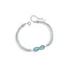 Pulsera Luminosa de Plata de Ley 925 para Pareja Símbolo Infinito Joker de Moda Estilo Ins