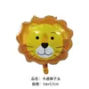 Globo de Película de Aluminio Animal Mono Cocodrilo Leopardo Tema Arreglo de Cumpleaños Decoración de Fiesta Globo Panda Tigre Abeja