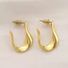 Comercio Exterior Transfronterizo Estilo Francés Europeo y Americano Pendientes de Plata S925 Chapados en Cobre y Oro Pendientes de Moda Simples Versátiles Pendientes