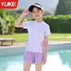 Traje de baño para niñas modelo nuevo 2026, de dos piezas, para niños mayores, estudiantes, traje de baño conservador para niñas pequeñas, adolescentes y niños