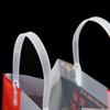 Bolsa de Compras Transparente de Plástico con Logo Impreso, Bolsa de Regalo Frosted para Compras, Bolsa de Souvenir Pp para Bebidas al por Mayor, Portátil de Gran Capacidad