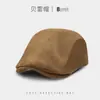Gorra de Pato Reversible de Cabeza Grande para Mujer Meilade Otoño/Invierno, Boina Retro Estilo Periodista Pintor Adelgazante