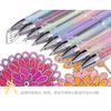 Ventas al por mayor de fábrica Changke pluma para diario de mano flash multicolor opcional pluma de gel transparente suave pluma fluorescente