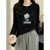 Chegada Nova Outono 2026: Camiseta de Algodão Bambu com Gola Redonda e Manga Longa para Mulheres - Top de Camada Base de Alta Qualidade, Elegante, Modelador e Estiloso