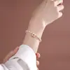 Tiro Real Caballo de Madera Mecedora Pulsera de Perlas de Agua Dulce para Mujer Plata de Ley S925 Nicho Elegante Gama Alta Esmalte Pulsera de Poni