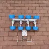 Accesorios para Remolques de Yates Juego de Rodillos Cuatro Cabezales Seis Cabezales Ocho Cabezales Juego de Rodillos para Remolques Marinos Soporte Rueda de Soporte Azul