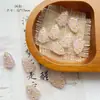 Série rosa contas de vidro tcheco doméstico sino de pássaro pena feito à mão folhas ouro pulseira diy acessórios de material