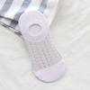 Meias Invisíveis Finas de Seda de Vidro Antiderrapantes para Primavera/Verão Femininas, Meias de Algodão com Malha Vazada para Ar Condicionado, Meias Sapatilha Femininas