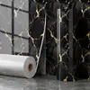 Adesivos de Parede Imitação Azulejo Mármore Autoadesivos à Prova d'Água e de Umidade Adesivos Decorativos para Parede de Fundo de TV de Sala de Estar