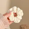 Lazo para el pelo de osito dulce, Cuerda para el pelo de estilo perezoso lindo, Gomita de terciopelo con lazo para mujer, Accesorio para el pelo de mujer