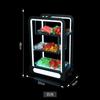 Plato de fruta rectangular de tres capas con luz LED, plato de fruta dedicado para KTV, plato creativo de snacks LED para discoteca