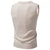 Nuevo chaleco versátil de moda para otoño e invierno para hombre, suéter casual de punto con cuello en V, disponible en tallas grandes y múltiples colores, estilo pullover, sin mangas, perfecto como capa base