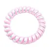 Anillo para el pelo de línea telefónica de sirena de dos colores alta elasticidad cara brillante combinación de colores coloridos cuerda para el pelo sin costuras banda para el pelo