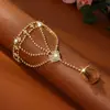 Pulseira de Diamante Estilo Coreano Venda Quente Pulseira Anel de Braço Acessórios para Vestido de Noiva Joias para Mão Fabricante