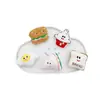 Boneco de Pelúcia de Hambúrguer Desenho Animado Boneco de Sanduíche Torrada Sorvete Broche Acessórios de Decoração para Mochila Acessórios para Meias
