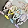 Lindo Colgante de Nube de Estrella Tridimensional Lanyard para Teléfono Móvil Corto Creativo Junta Cadena de Teléfono Móvil Colgante de Bolso de Mano para Muñeca para Mujeres