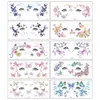 Pegatinas de Maquillaje para Rostro de Mariposa con Purpurina Europeas y Americanas Transfronterizas Moda de Alta Gama Tatuajes Temporales Artificiales para Rostro Femenino