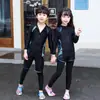 Traje de baño coreano para padres e hijos, con cremallera, manga larga, para snorkel, medusas, para niños y niñas