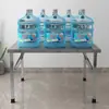 Soporte Plegable de Acero Inoxidable para Mesa para Venta Ambulante, Mesa de Comedor Gruesa Simple para Negocio de Barbacoa Comercial, Mesa Cuadrada Portátil