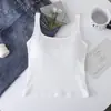 Nuevo estilo de camisola acanalada para mujer, pura y sexy, adelgazante, capa base, algodón puro, top casual y versátil