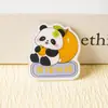 Broche de Panda de Acrílico de Dibujos Animados con Texto Insignia de Bendición para Examen de Admisión Universitaria Estudiante Accesorio DIY Regalo Pequeño Insignia Personalizada