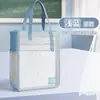 Bolsa de Arquivo Transparente com Tela A4 para Estudante Bolsa de Mensageiro Bolsa de Informação 4 Camadas de Classificação Bolsa de Armazenamento de Arquivos com Zíper de Grande Capacidade