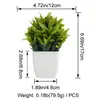 Planta Artificial em Vaso Eucalipto Grama de Primavera Grama Rohan Planta Verde Decoração de Mesa Decoração de Sala de Estar Planta Verde Artificial Transfronteiriça