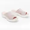 Nuevas Pantuflas de Verano Amazon de Tejido de Punto, Pantuflas Casuales Ligeras para Mujer con Suela Plana para Exteriores