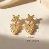 Suministro Transfronterizo de Pendientes Largos Statement Flor Dorada, Lujo Ligero, Gama Alta, Pendientes Únicos y Hermosos, Pendientes Estilo Europeo y Americano al por Mayor