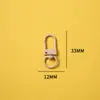 Chaveiro Fivela de Porta Giratória em Forma de U Pingente de Boneca Acessório DIY Liga de Zinco 33mm Pequena Fivela de Porta