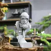 Decoración de Sala de Té con Flores para Jardinería Estilo Chino, Adorno para Acuario Sakyamuni, Figura de Buda para Entrada del Hogar