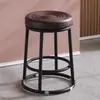 Taburete Alto de Tres Anillos Extra Grueso, Taburete Alto de Barra, Silla Alta para Adultos en Casa, Silla de Mostrador, Taburete Alto de Lujo Ligero para Arcade, Taburete Redondo