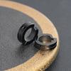 Pendientes con clip para la oreja sin orificio para la oreja para hombre, de moda, sin decoloración, con diseño de personalidad, temperamento, joyería de alta gama para mujer, combina con todo, al por mayor