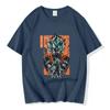 Serie Dragon Ball Mercancía de Sun Wukong Dragon Ball Super Saiyan Camiseta de Algodón Casual Suelta de Manga Corta para Hombre y Mujer