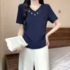 2026 Verano Nuevo Estilo Tallas Grandes Mujer Dulce y a la Moda Estampado de Dibujos Animados Cintura Ceñida Mangas Cortas Curvas Camiseta Base