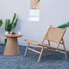 Juego de Mesa y Sillas, Sofá Individual para Balcón, Sillón Perezoso para Uso Doméstico, Silla Tejida de Ratán para Casas de Huéspedes, Jardín Exterior, Sofá Perezoso al Aire Libre