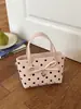 Bolsa pequeña cuadrada de lunares linda y femenina para debajo del brazo para mujer, bolsa de mano versátil estilo coreano de gran capacidad, bolso de hombro de moda de nicho