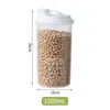 Azucarero Recipiente de Almacenamiento de Granos para Cocina Gran Capacidad Almacenamiento de Frijoles Sellado Almacenamiento de Almidón y Harina Caja de Almacenamiento a Prueba de Humedad