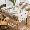 Mantel de Mesa de Otoño Nuevo Transfronterizo para Acción de Gracias, Decoración de Mesa con Tema de Calabaza de Otoño, Mantel de Venta Directa de Fábrica