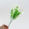 Ramos de Eucalipto Artificial y Flores Silvestres Seleccionados Cuidadosamente para Decoración de Jardín Exterior de Primavera y Patio de Casa