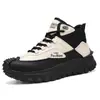 Talla grande, transfronterizo, 48 otoño nueva colección, botines altos de hombre, suela gruesa, estilo trabajo, botines cortos, para exteriores, antideslizantes, resistentes al desgaste, estilo deportivo, botines Martin